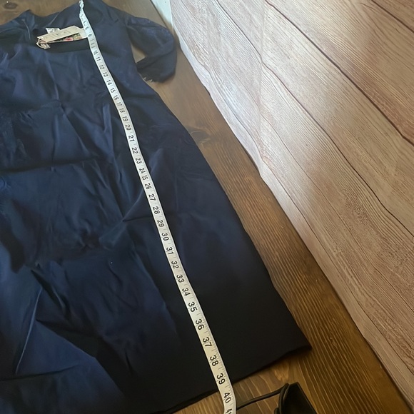 Missmay Retro Gorgeous City Stretchy Navy Blue Lace Bodycon Dress size medium* - Picture 11 of 15